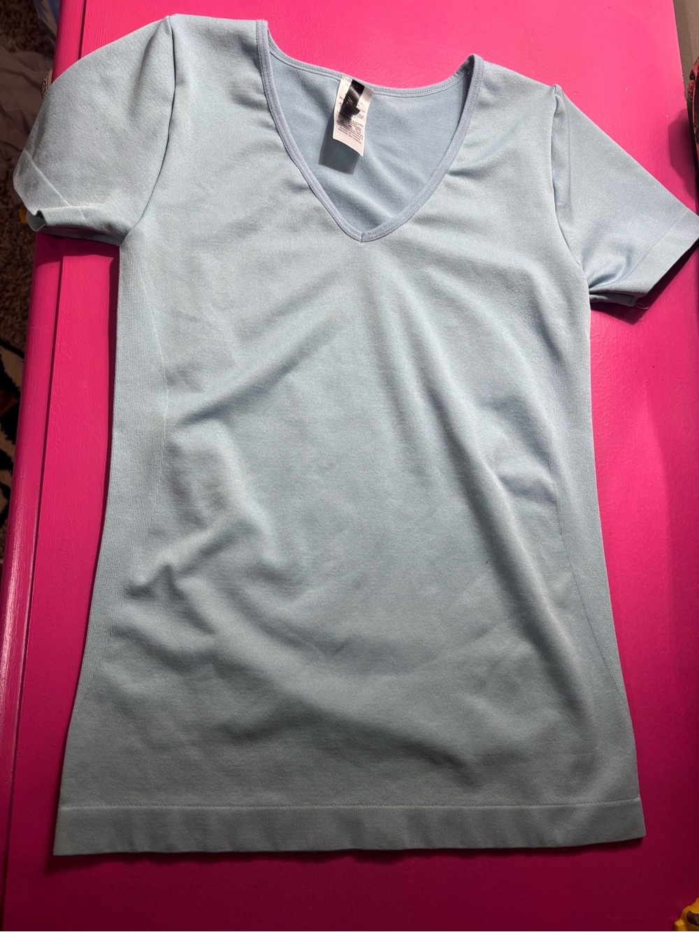 New Mix Powder Blue V-Neck Tank